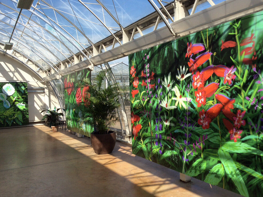 ‘The Digital Garden 2018®, iPad drawings with augmented reality (AR) at the Royal Horticultural Society Garden Wisley, UK.