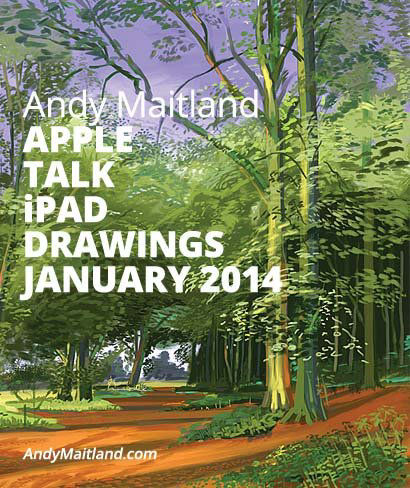Andy Maitland, iPad Artist, 2014 January, first iPad drawings Talk at Apple, Covent Garden, London, UK.