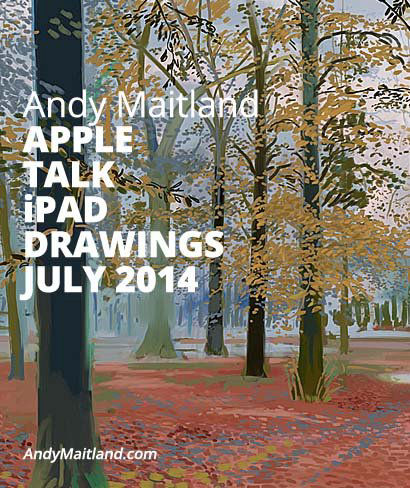 Andy Maitland, iPad Artist, 2014 July, second iPad drawings Talk at Apple, Covent Garden, London, UK.
