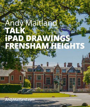 Andy Maitland, iPad Artist, 2020 iPad drawings, Talk at Frensham Heights School, Surrey, UK.