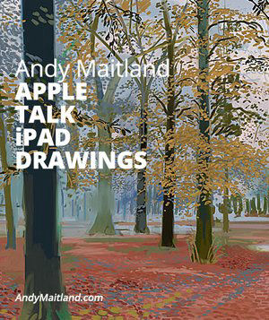 Andy Maitland, iPad Artist, 2014 July, iPad drawings Talk at Apple, London UK