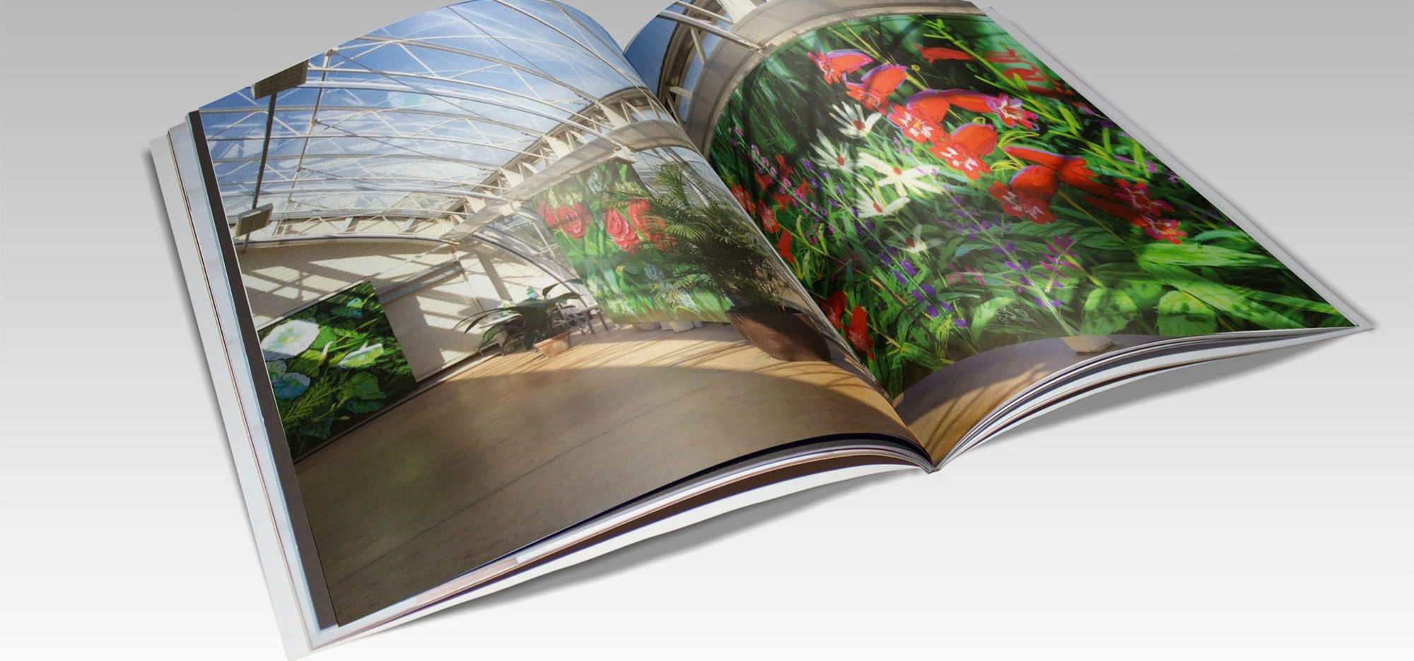 Publication. ‘Andy Maitland, The Digital Garden® 2018, iPad drawings with Augmented Reality at the Royal Horticultural Society’ book spread