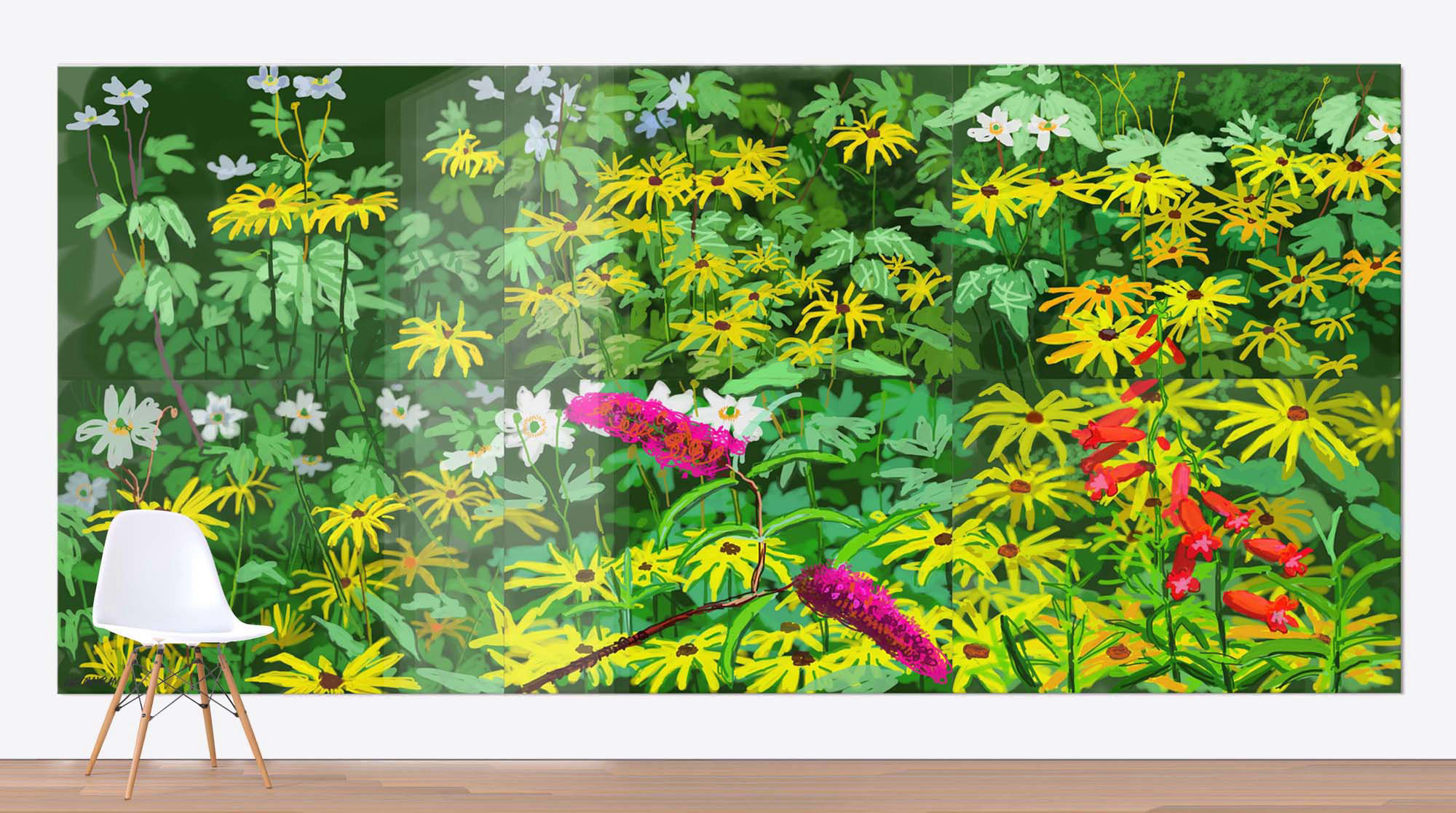 Works - 'Rudbeckia and Penstemon' iPad drawing