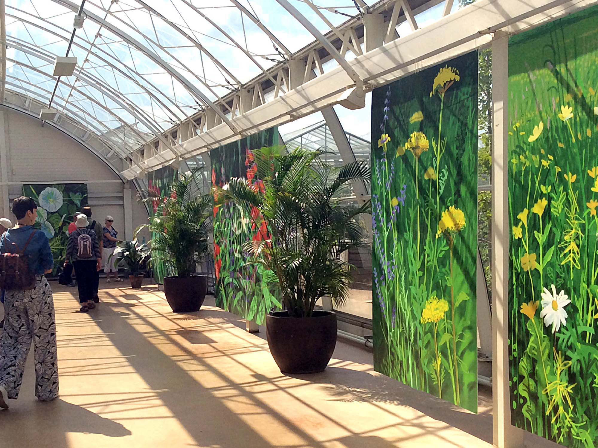 Press Release - Installation. 'Andy Maitland, The Digital Garden® 2018, iPad drawings with Augmented Reality, Royal Horticultural Society Garden, Wisley, UK'.