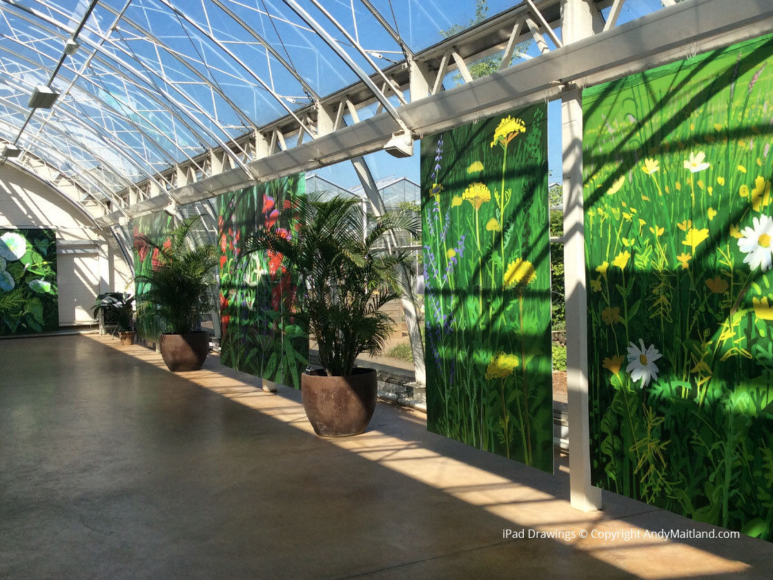 ‘The Digital Garden 2018®, iPad drawings with Augmented Reality (AR) at the Royal Horticultural Society Garden Wisley, UK. 7