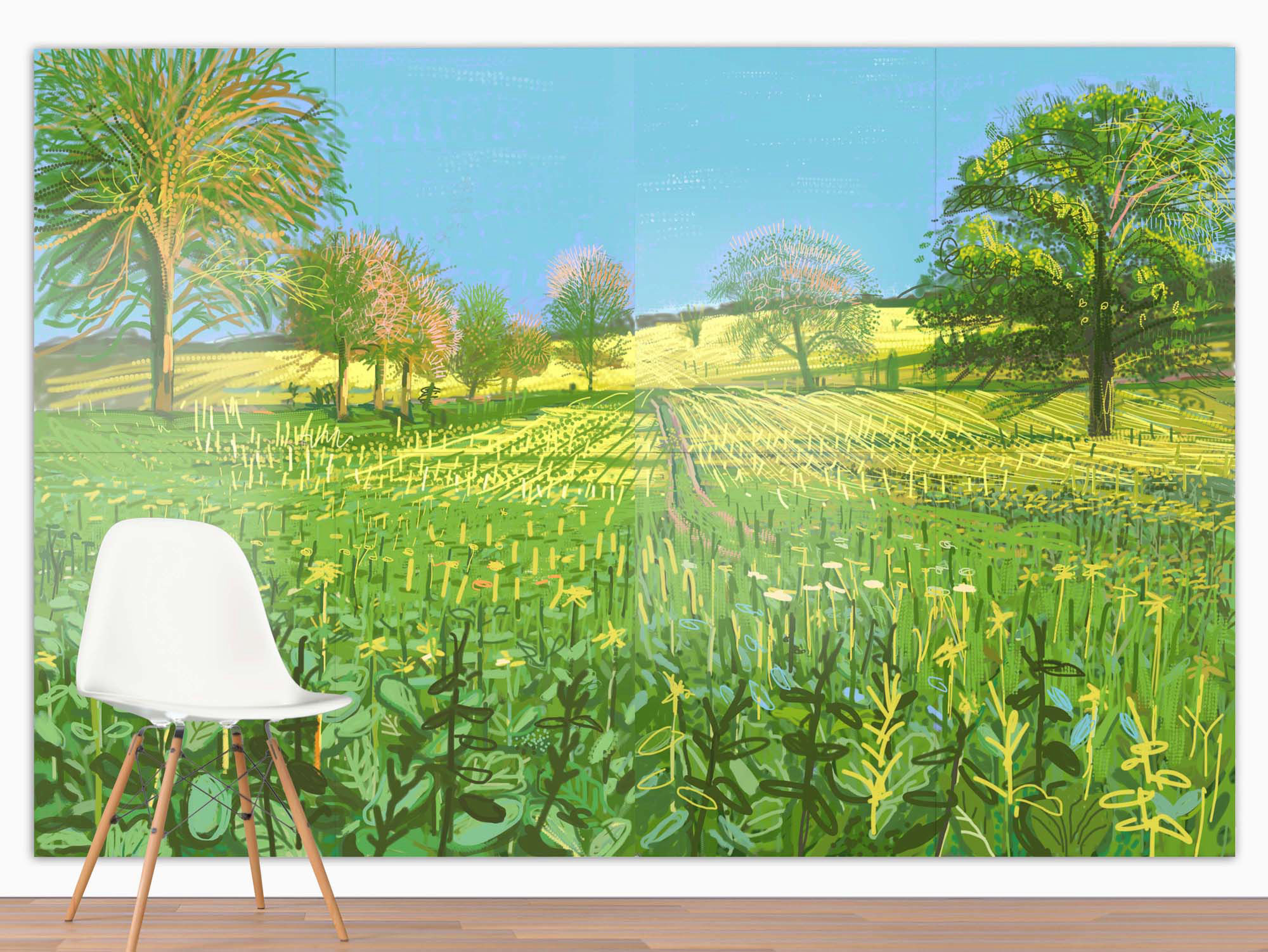 Works - 'Yellow Field 3' iPad drawing