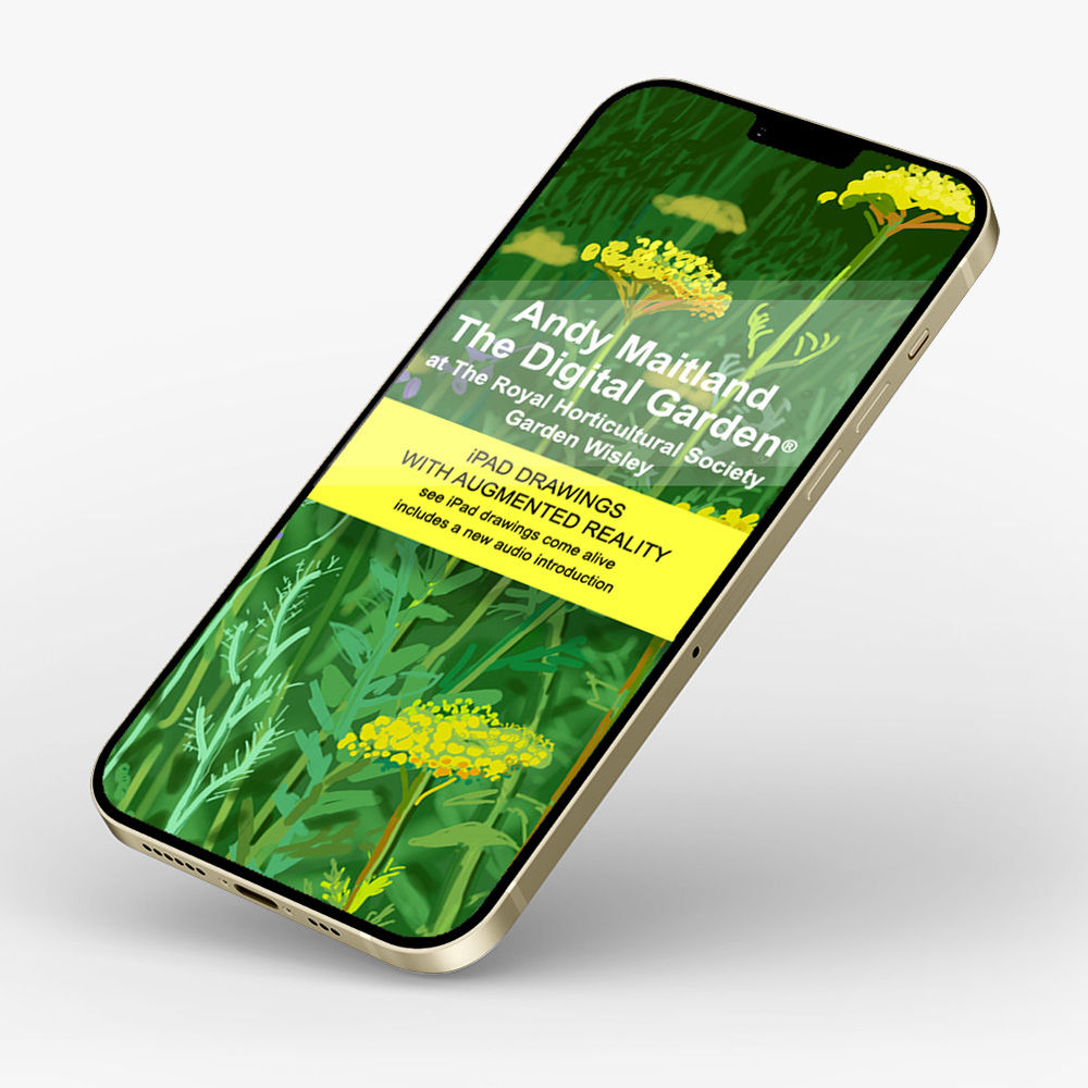 A new instant view online digital edition of ‘The Digital Garden® 2018, iPad drawings with Augmented Reality (AR) at the Royal Horticultural Society Garden Wisley’. 2
