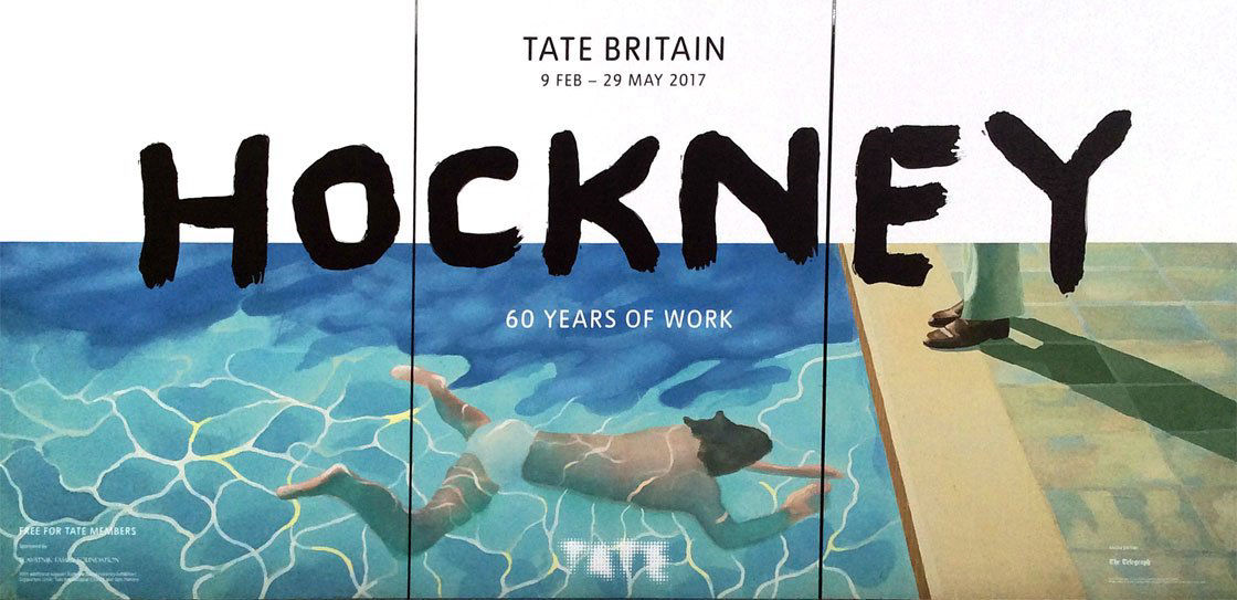 Hockney retrospective at the Tate Britain 2017.
