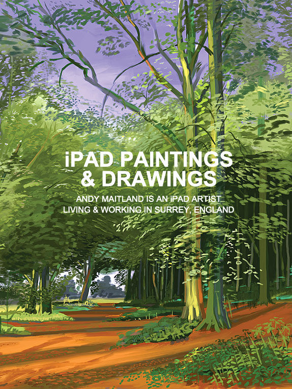 2015, Publication, 'Andy Maitland, iPad Paintings and Drawings' Book Cover.