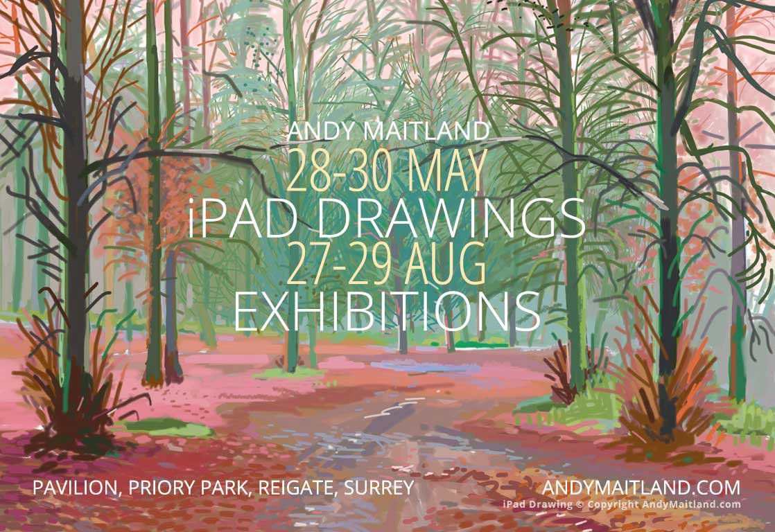 Andy Maitland, iPad artists upcoming iPad Drawing Exhibitions for 2016.
