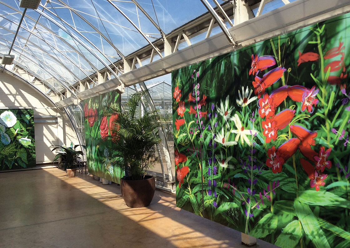 The Digital Garden® 2018, iPad drawings with Augmented Reality (AR) at The Royal Horticultural Society Garden Wisley, UK. 